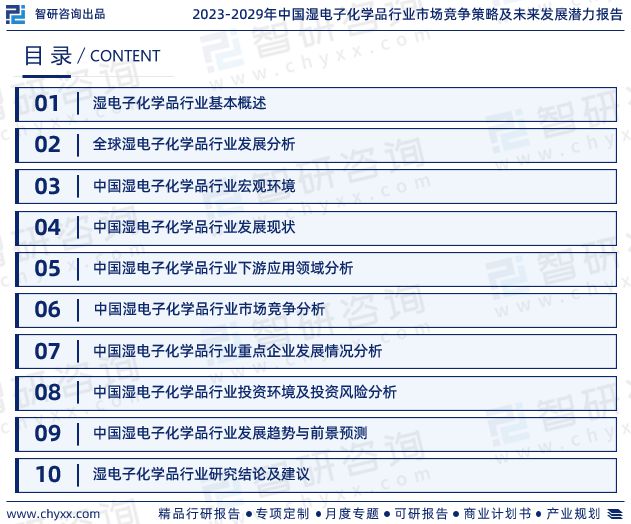 《2023版中国湿电子化学品行业市场分析研究报告》—智研咨询发布(图2)