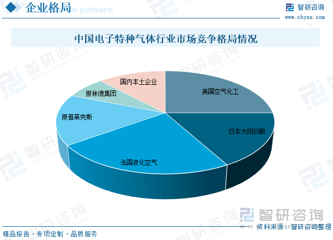 2023年全球及中国电子特种气体行业现状及趋势分析：市场需求持续扩大本土企业呈现多点开花错位竞争格局[图](图8)