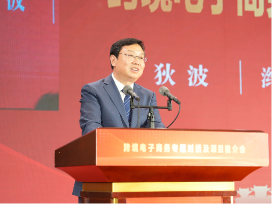 全市推进高水平开放高质量招商引资暨第四届潍坊发展大会跨境电子商务专题对话及项目推介会举行(图2)
