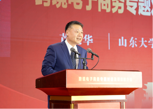 全市推进高水平开放高质量招商引资暨第四届潍坊发展大会跨境电子商务专题对话及项目推介会举行(图4)