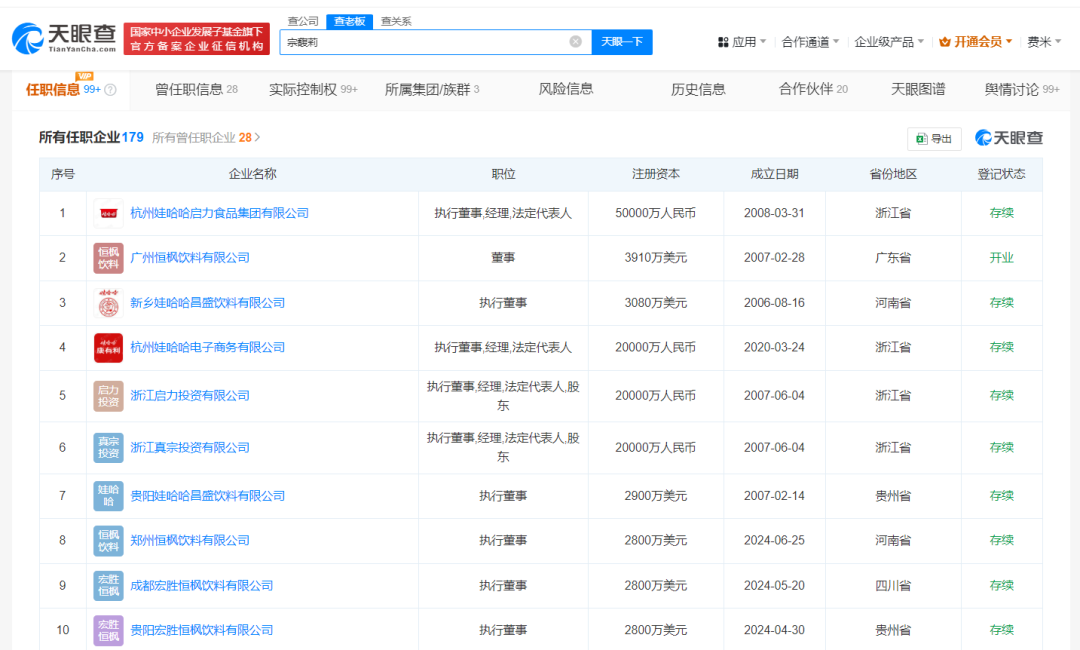 最新！宗馥莉接任娃哈哈集团董事长(图4)